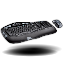 Logitech Desktop Wave Keyboard Icon 256x256 png